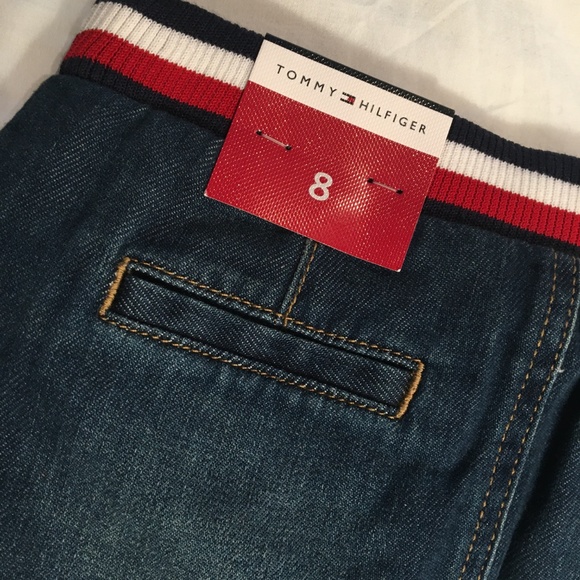 Tommy Hilfiger Kids Jean Denim Girl's Mini Skirt - Picture 5 of 6